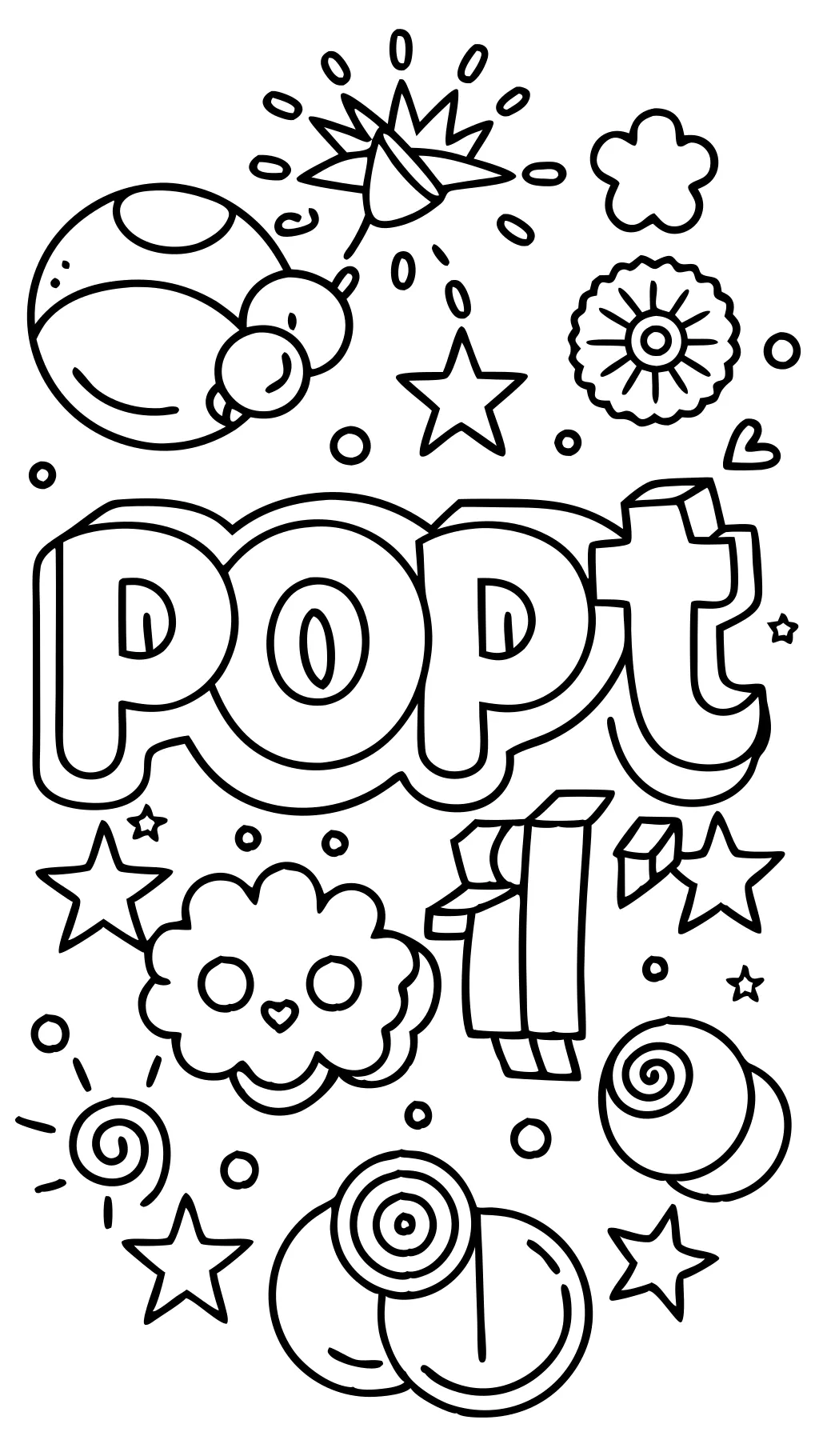 pop it coloring pages